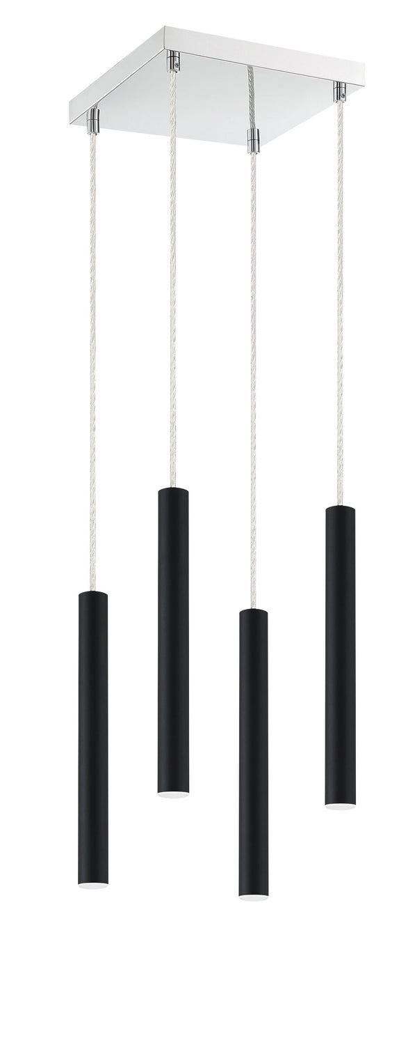 Z-Lite Canada - 917MP12-MB-LED-4SCH - LED Chandelier - Forest - Matte Black