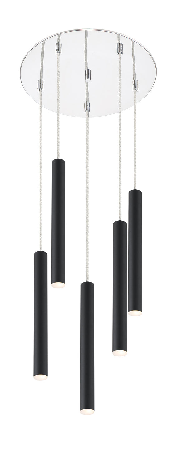 Z-Lite Canada - 917MP12-MB-LED-5RCH - LED Chandelier - Forest - Chrome