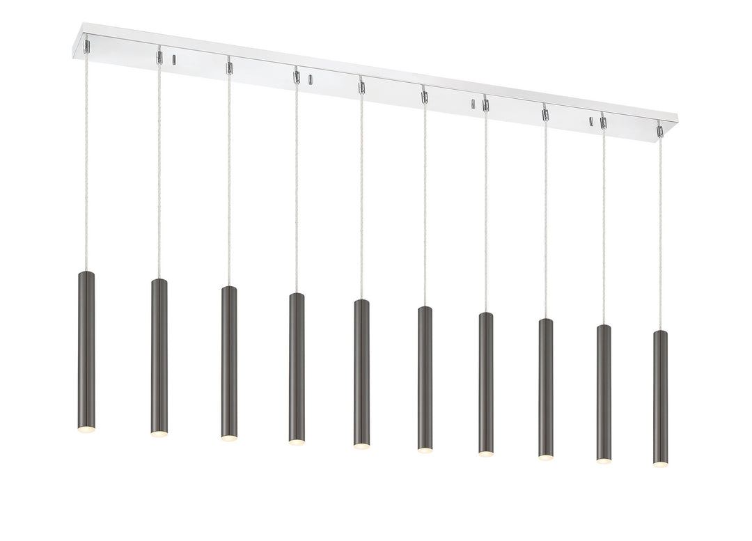 Forest LED Linear Chandelier in Chrome - available from The Lighting Shoppe, trusted by Canadian homeowners