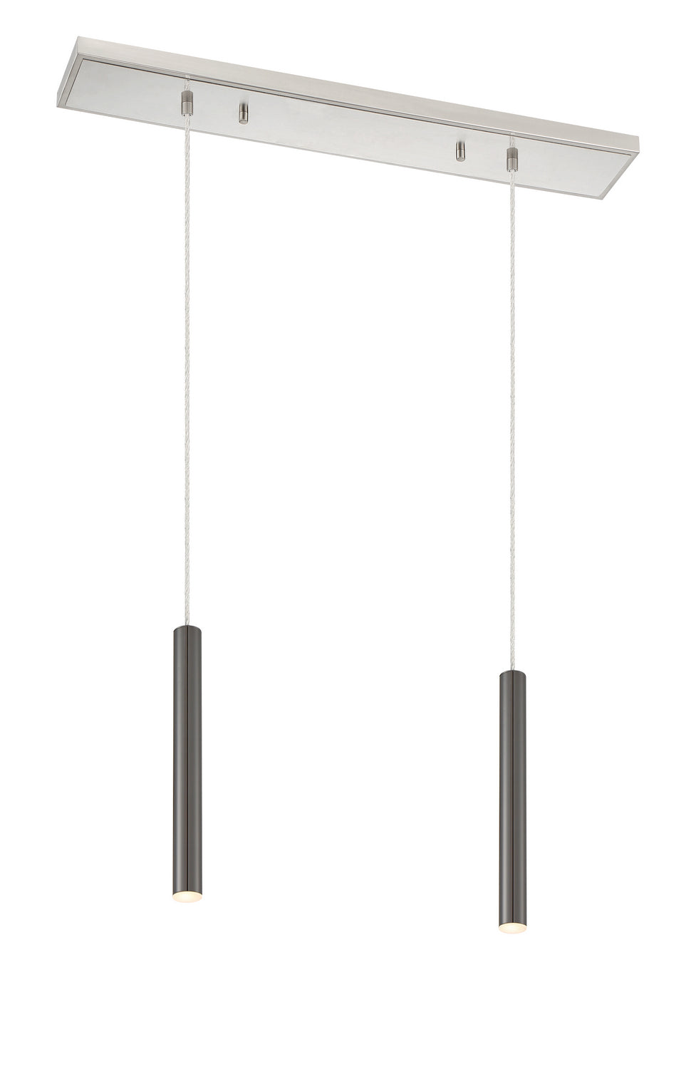 Forest LED Linear Chandelier in Brushed Nickel - available from The Lighting Shoppe, trusted by Canadian homeowners