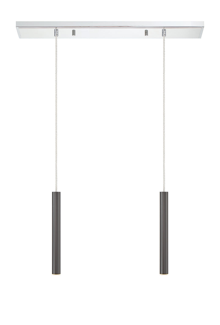 Z-Lite Canada - 917MP12-PBL-LED-2LCH - LED Linear Chandelier - Forest - Chrome