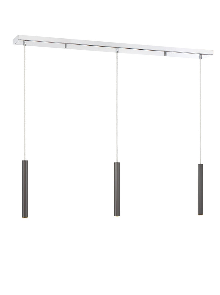 Z-Lite Canada - 917MP12-PBL-LED-3LCH - LED Linear Chandelier - Forest - Chrome