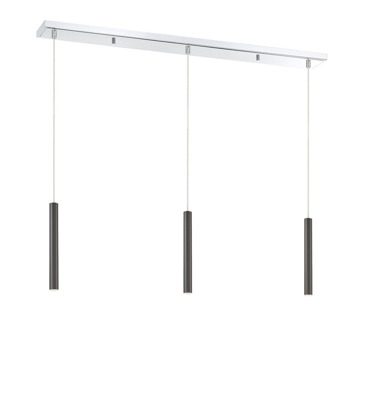 Z-Lite Canada - 917MP12-PBL-LED-3LCH - LED Linear Chandelier - Forest - Chrome