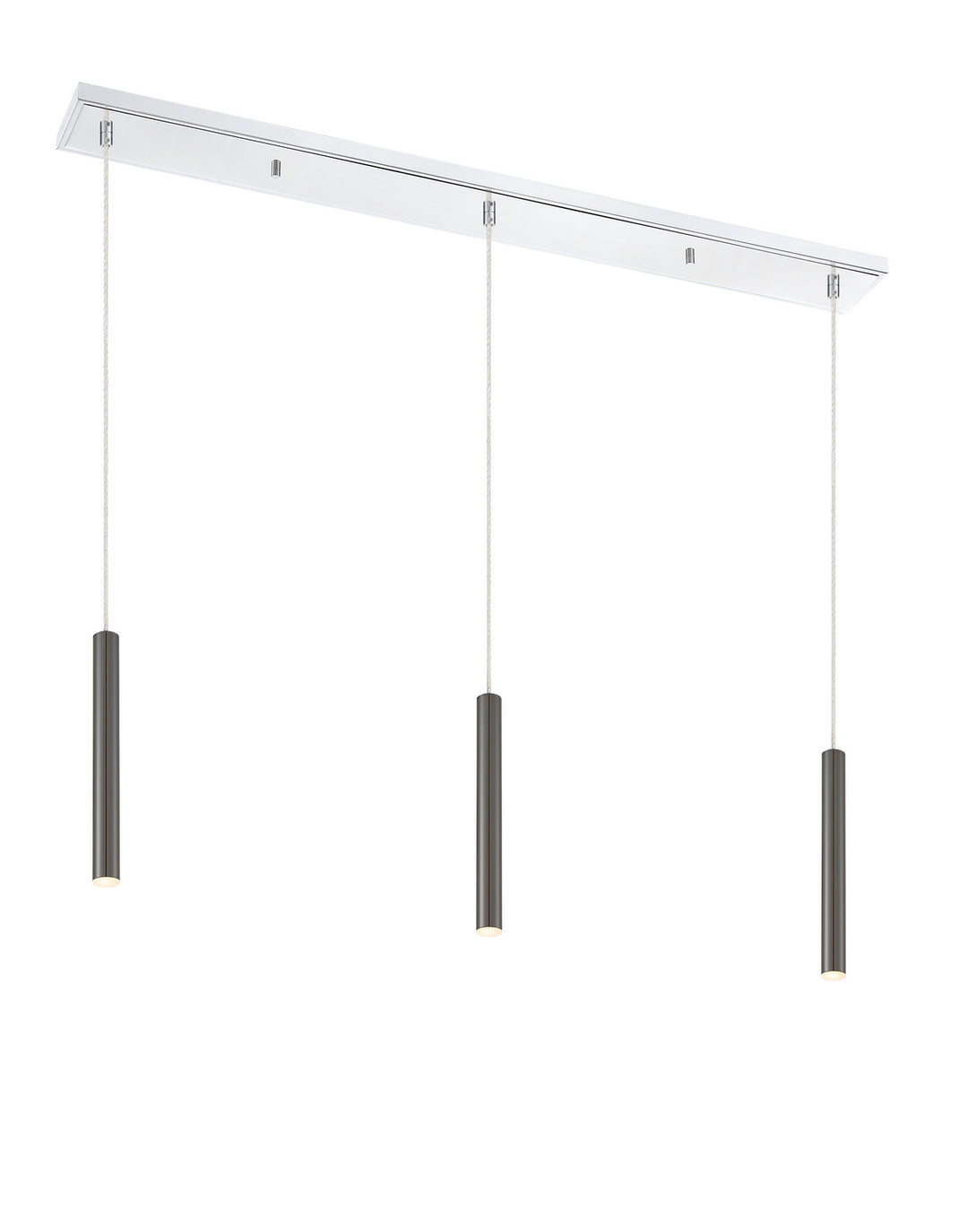 Forest LED Linear Chandelier in Chrome - available from The Lighting Shoppe, trusted by Canadian homeowners