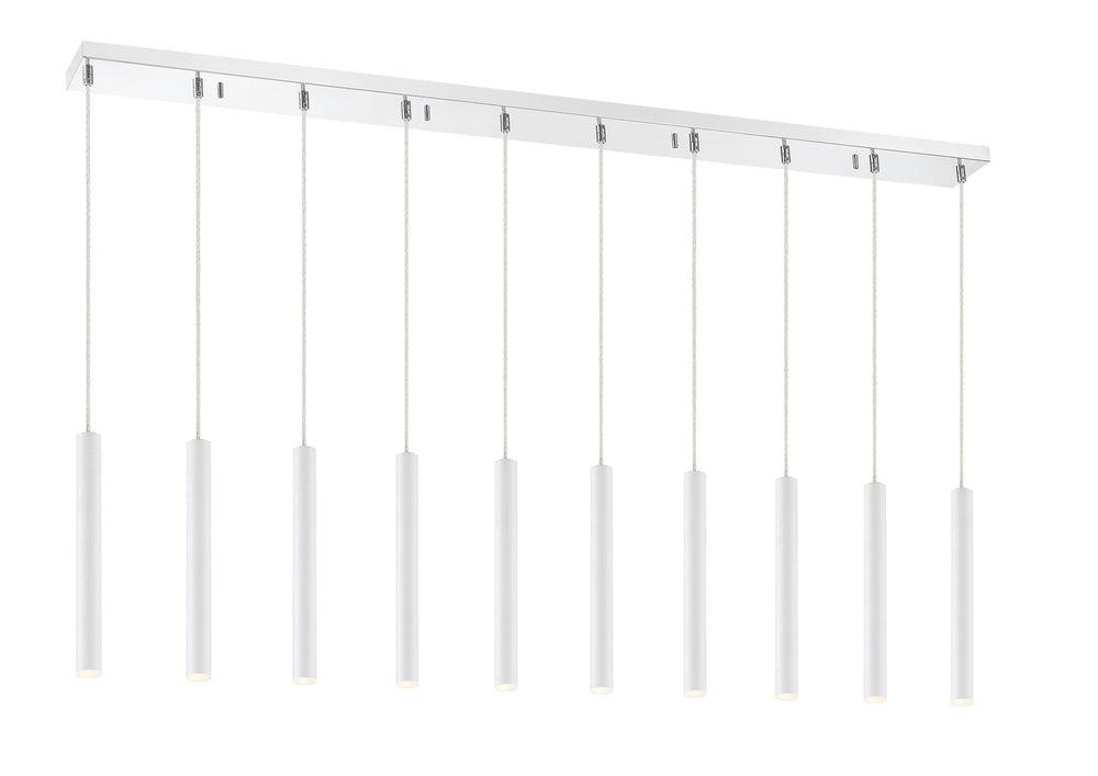 Z-Lite Canada - 917MP12-WH-LED-10LCH - LED Linear Chandelier - Forest - Chrome