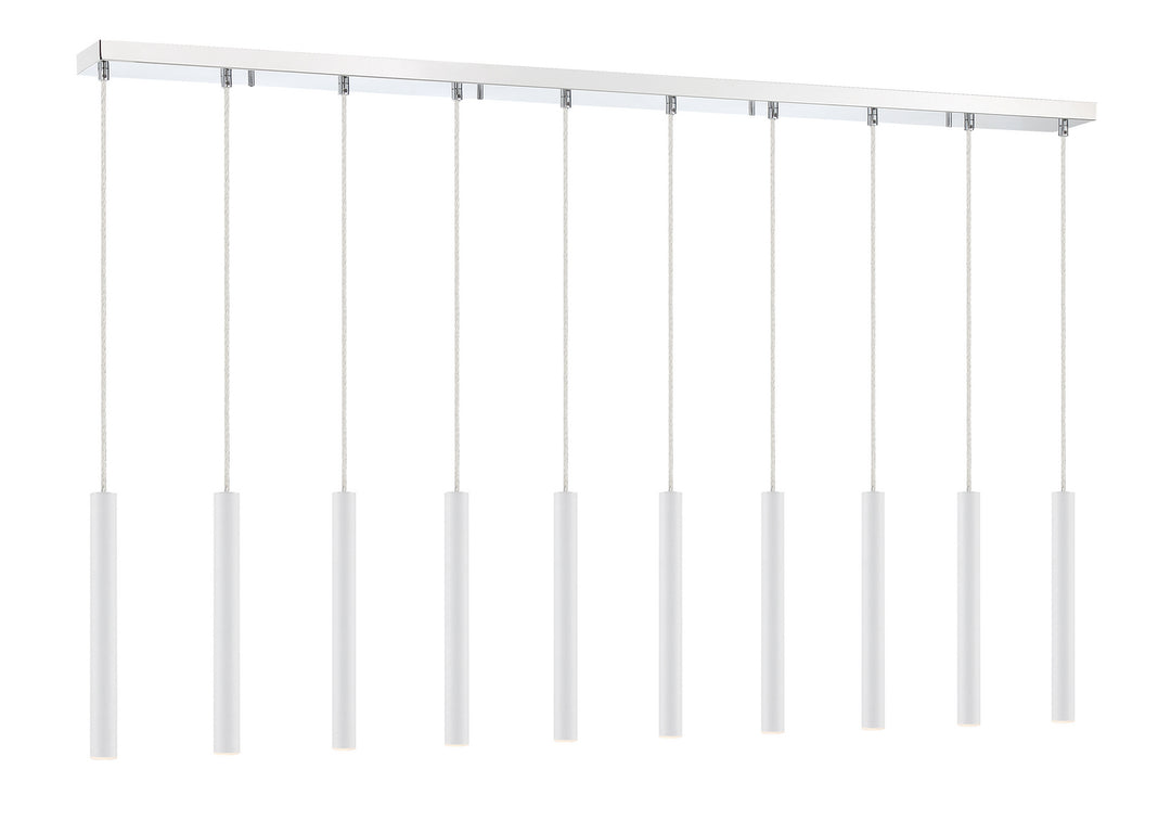 Z-Lite Canada - 917MP12-WH-LED-10LCH - LED Linear Chandelier - Forest - Chrome