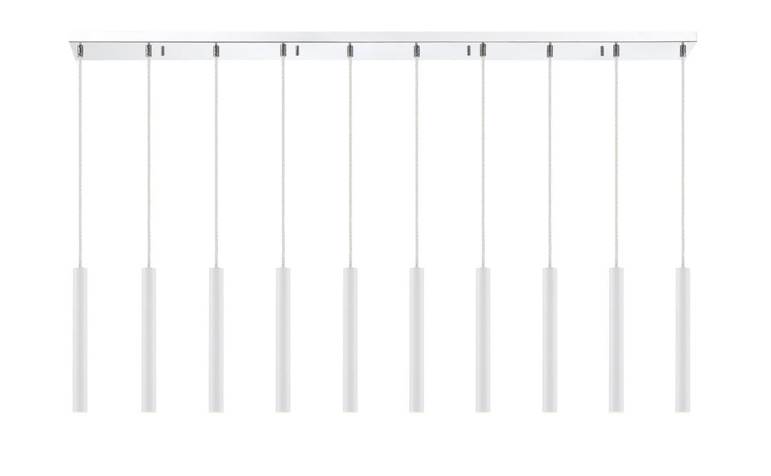 Z-Lite Canada - 917MP12-WH-LED-10LCH - LED Linear Chandelier - Forest - Chrome