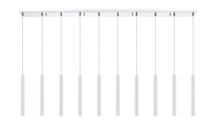 Z-Lite Canada - 917MP12-WH-LED-10LCH - LED Linear Chandelier - Forest - Chrome