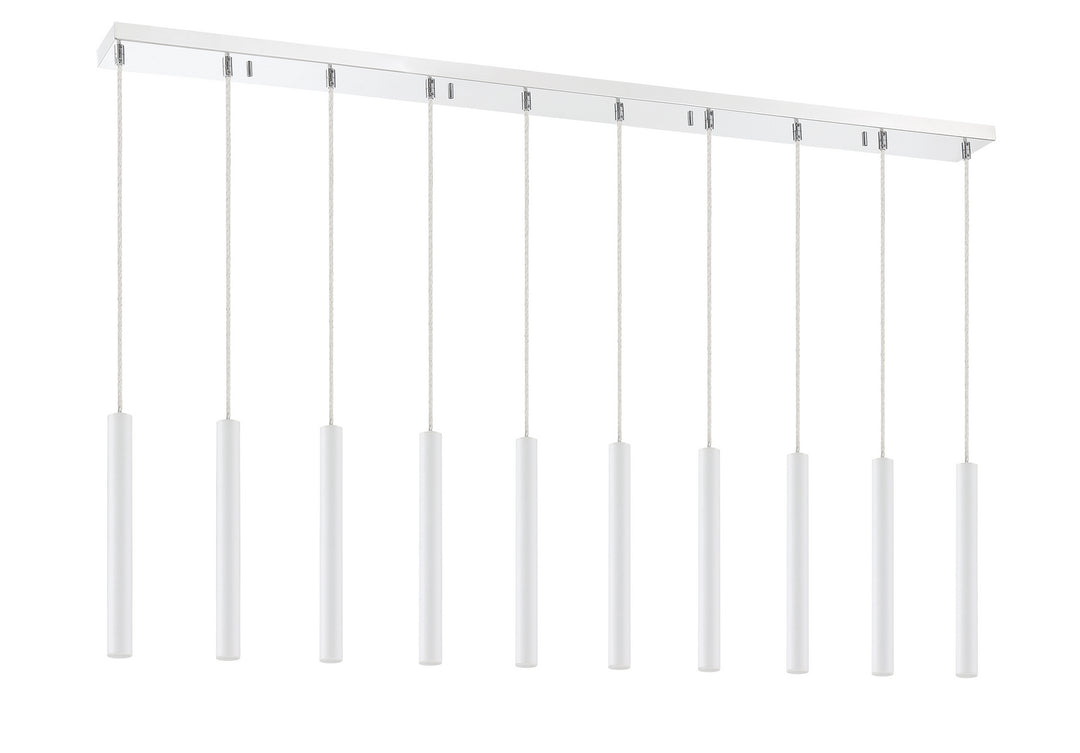 Z-Lite Canada - 917MP12-WH-LED-10LCH - LED Linear Chandelier - Forest - Chrome