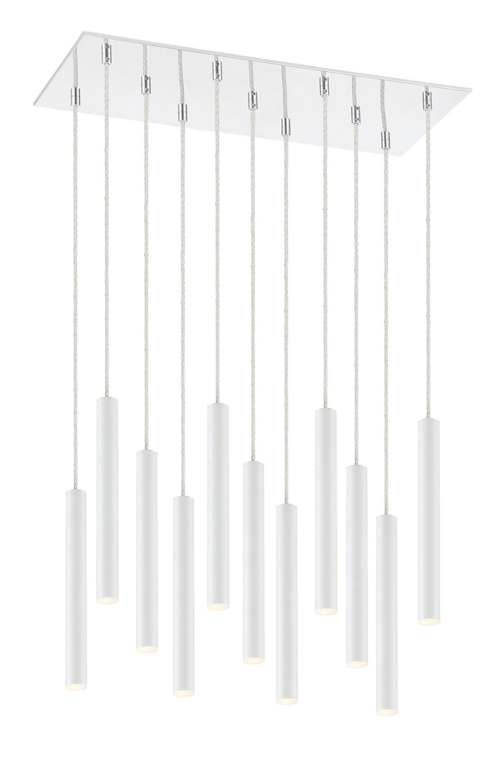 Z-Lite Canada - 917MP12-WH-LED-11LCH - LED Chandelier - Forest - Chrome