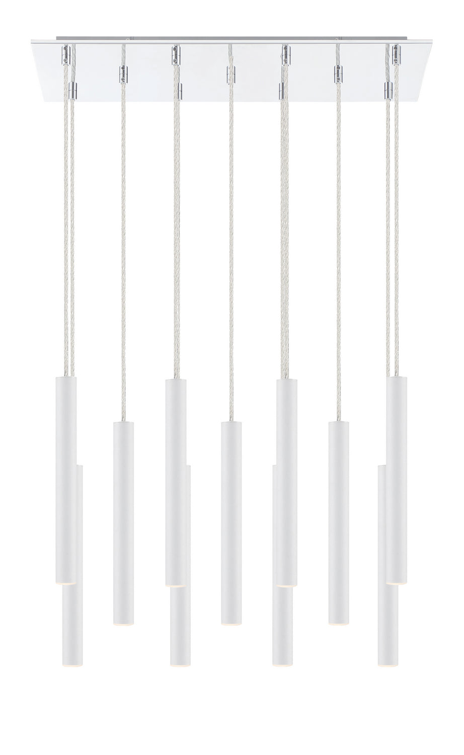 Z-Lite Canada - 917MP12-WH-LED-11LCH - LED Chandelier - Forest - Chrome