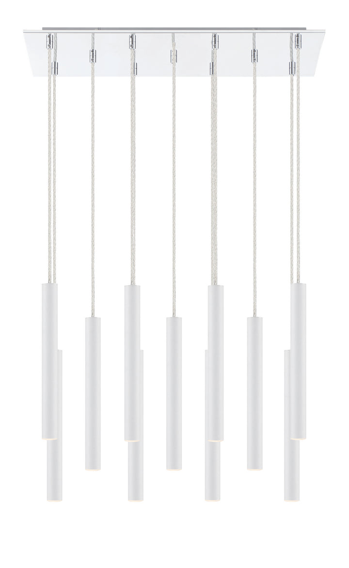 Z-Lite Canada - 917MP12-WH-LED-11LCH - LED Chandelier - Forest - Chrome