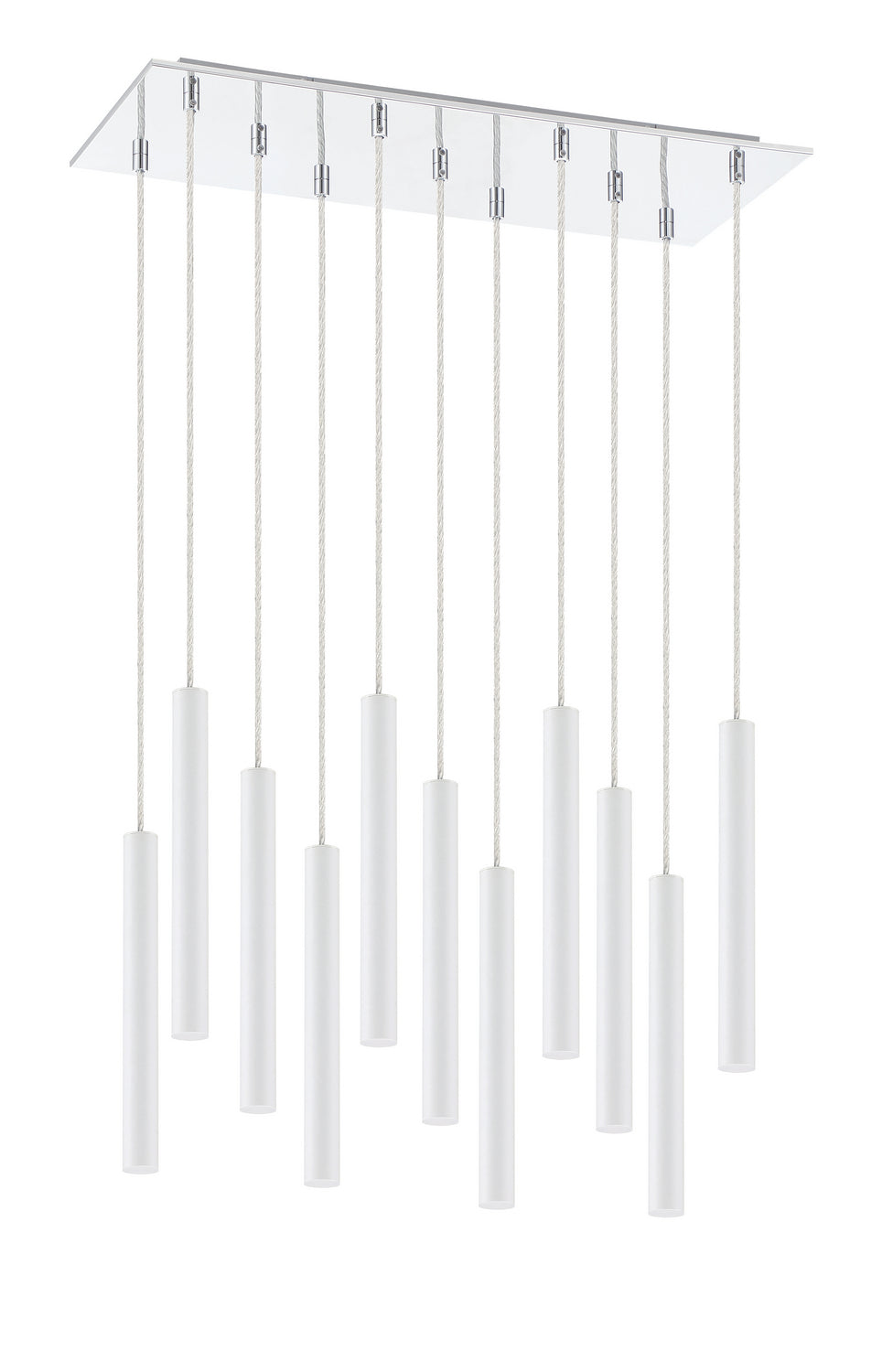 Z-Lite Canada - 917MP12-WH-LED-11LCH - LED Chandelier - Forest - Chrome
