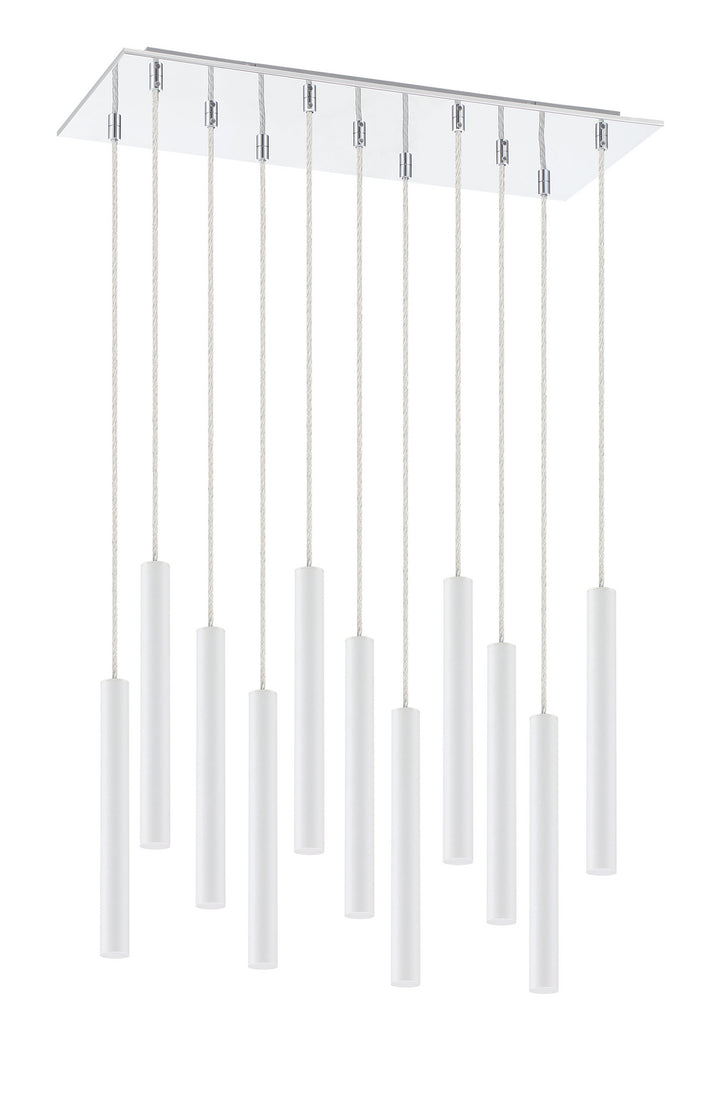 Z-Lite Canada - 917MP12-WH-LED-11LCH - LED Chandelier - Forest - Chrome