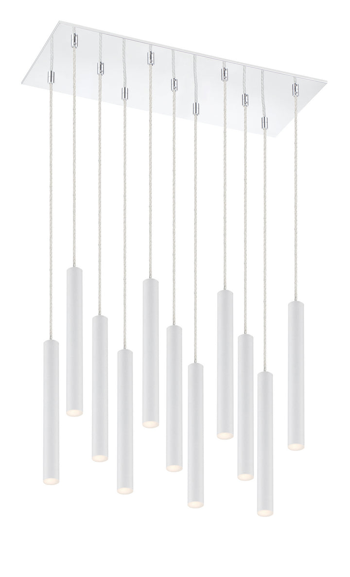 Z-Lite Canada - 917MP12-WH-LED-11LCH - LED Chandelier - Forest - Chrome