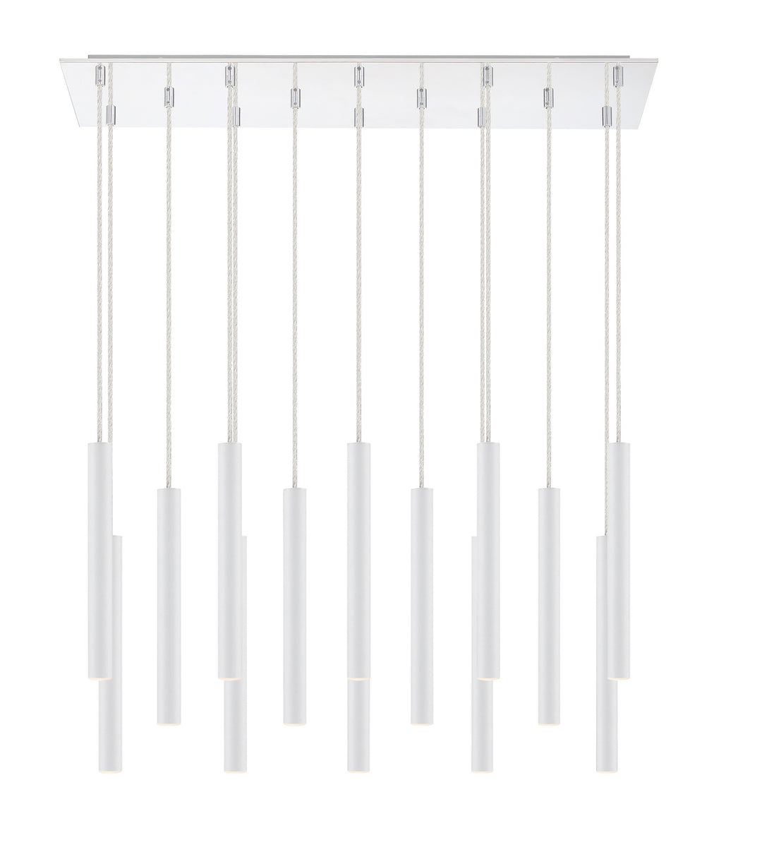 Z-Lite Canada - 917MP12-WH-LED-14LCH - LED Chandelier - Forest - Chrome