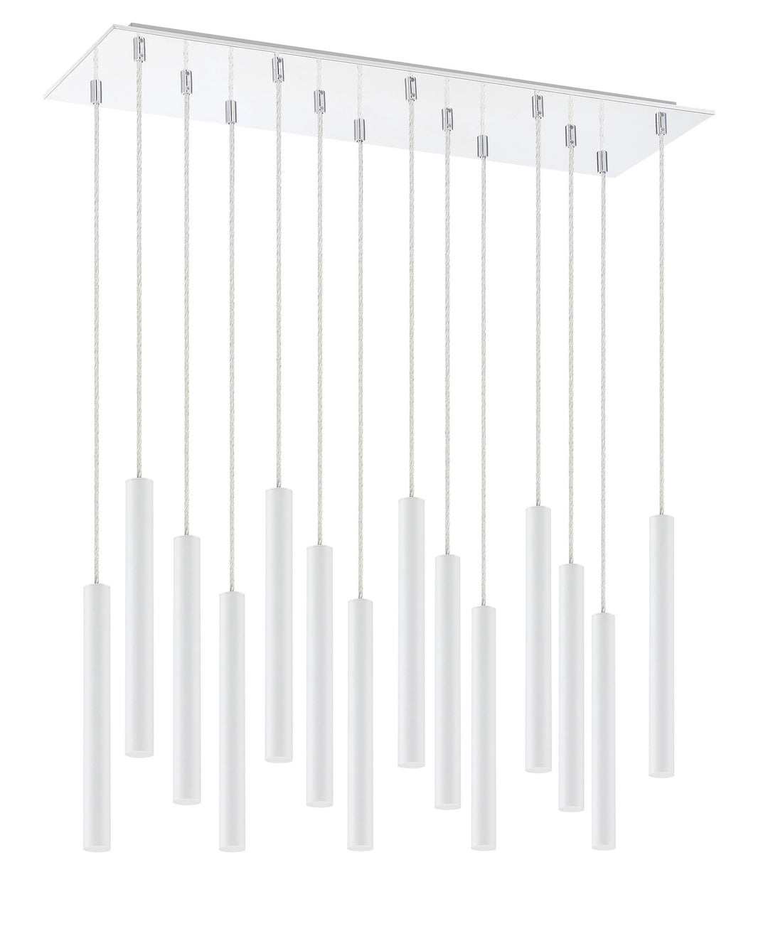 Z-Lite Canada - 917MP12-WH-LED-14LCH - LED Chandelier - Forest - Chrome