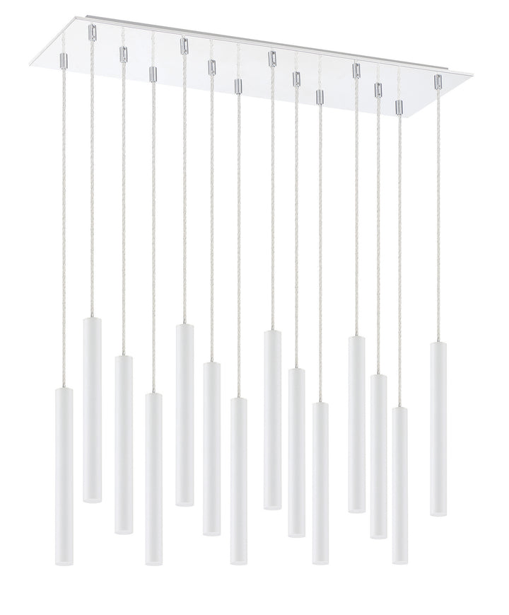 Z-Lite Canada - 917MP12-WH-LED-14LCH - LED Chandelier - Forest - Chrome