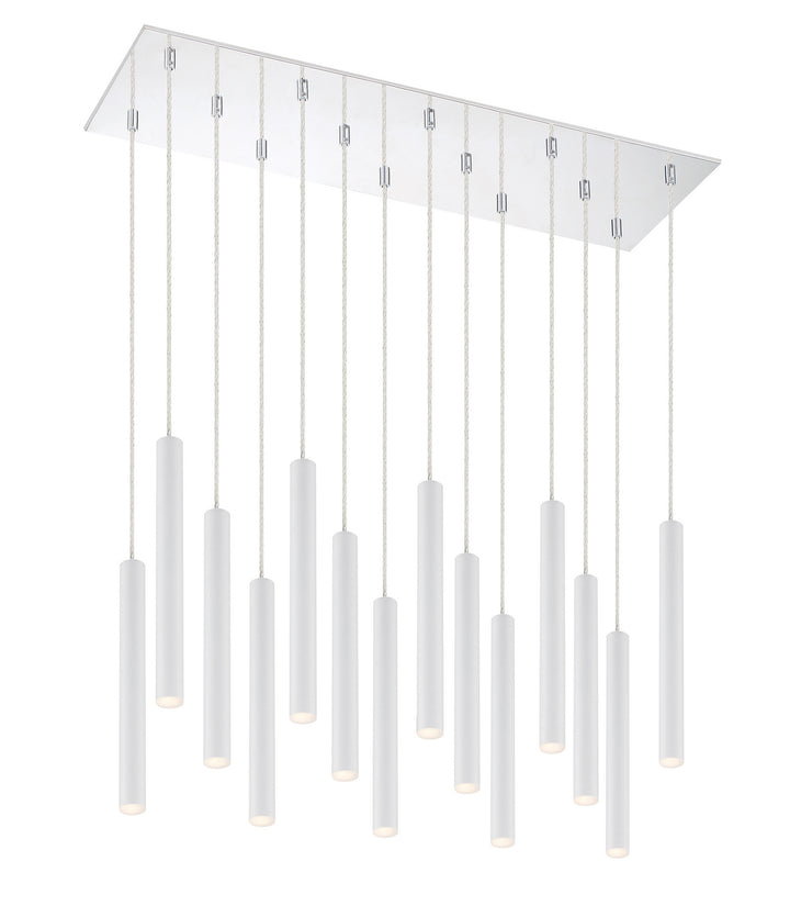Z-Lite Canada - 917MP12-WH-LED-14LCH - LED Chandelier - Forest - Chrome