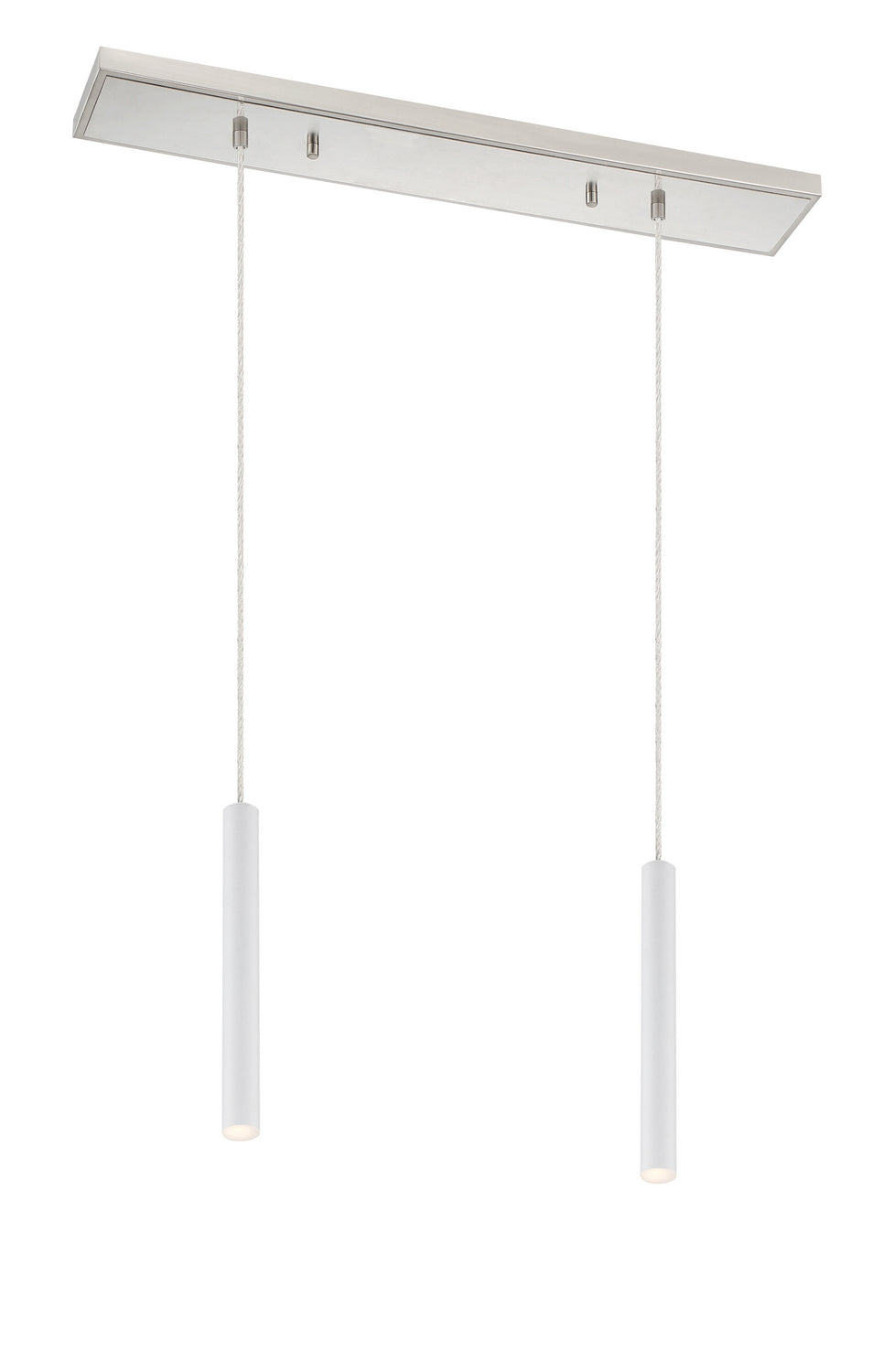 Forest LED Linear Chandelier in Brushed Nickel - available from The Lighting Shoppe, trusted by Canadian homeowners