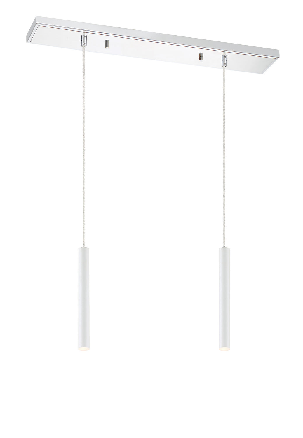 Z-Lite Canada - 917MP12-WH-LED-2LCH - LED Linear Chandelier - Forest - Chrome