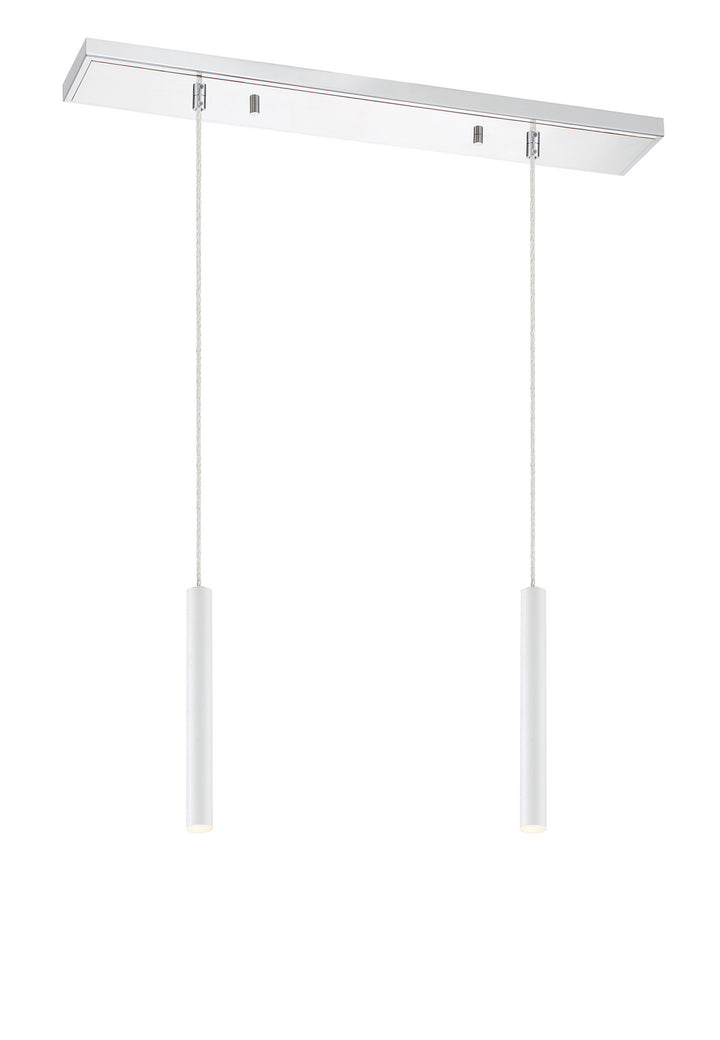 Z-Lite Canada - 917MP12-WH-LED-2LCH - LED Linear Chandelier - Forest - Chrome