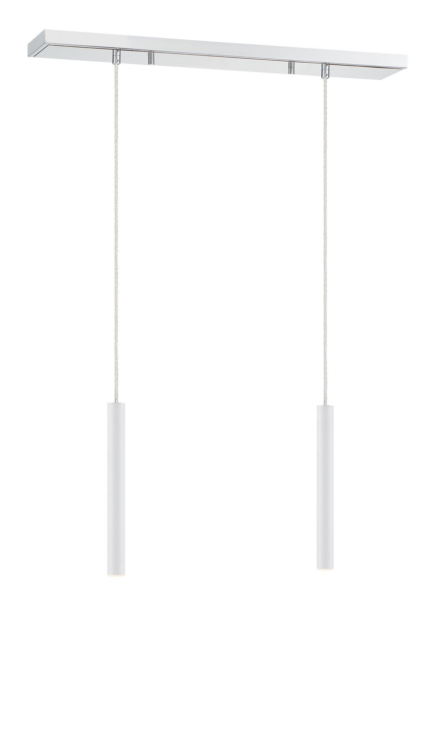Z-Lite Canada - 917MP12-WH-LED-2LCH - LED Linear Chandelier - Forest - Chrome