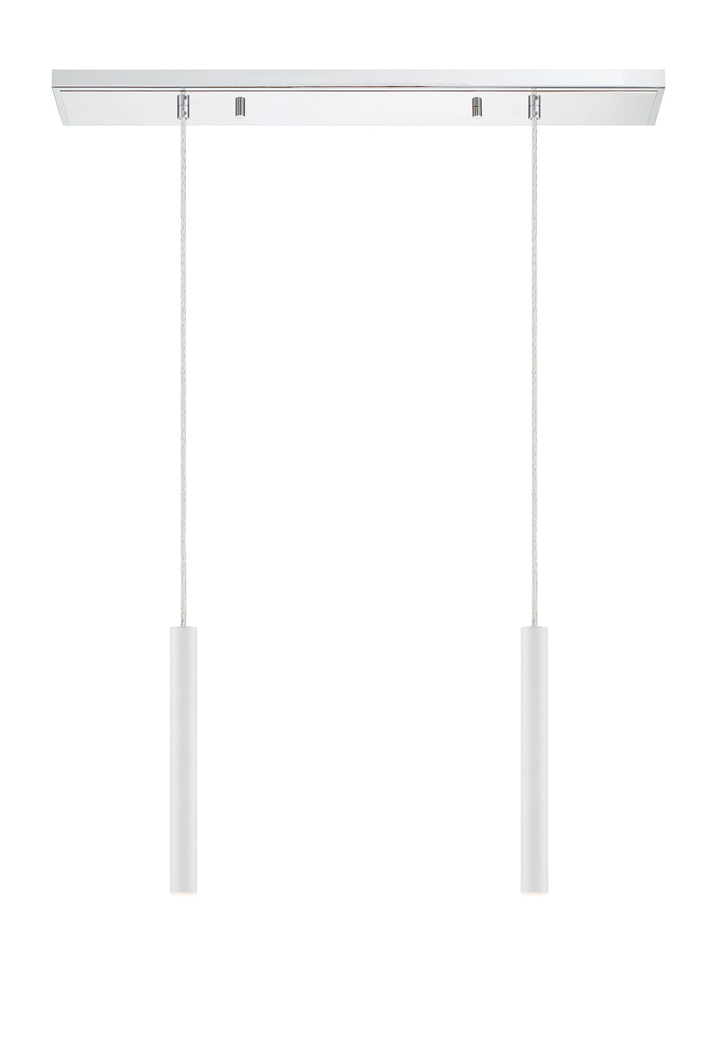 Z-Lite Canada - 917MP12-WH-LED-2LCH - LED Linear Chandelier - Forest - Chrome
