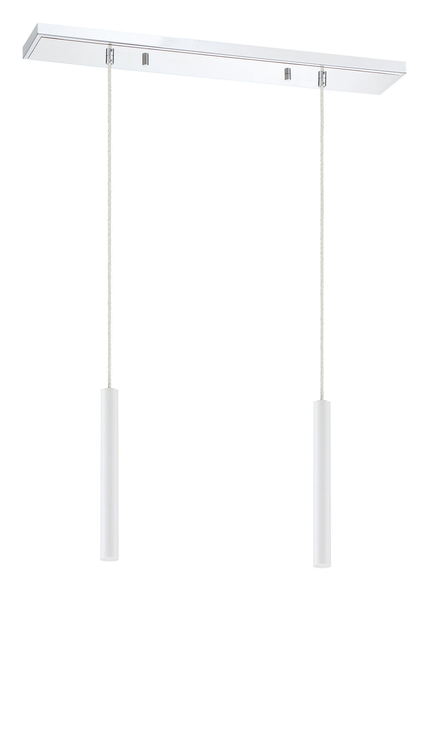 Z-Lite Canada - 917MP12-WH-LED-2LCH - LED Linear Chandelier - Forest - Chrome