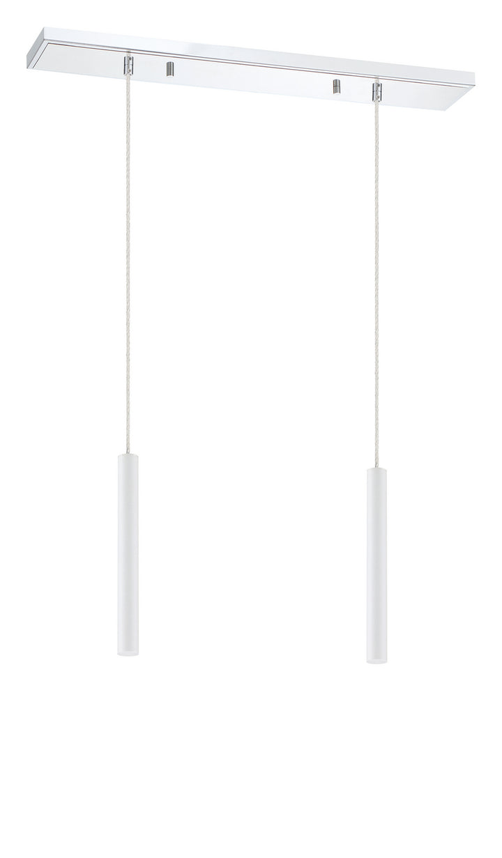 Z-Lite Canada - 917MP12-WH-LED-2LCH - LED Linear Chandelier - Forest - Chrome