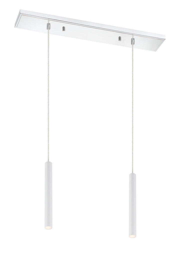 Z-Lite Canada - 917MP12-WH-LED-2LCH - LED Linear Chandelier - Forest - Chrome