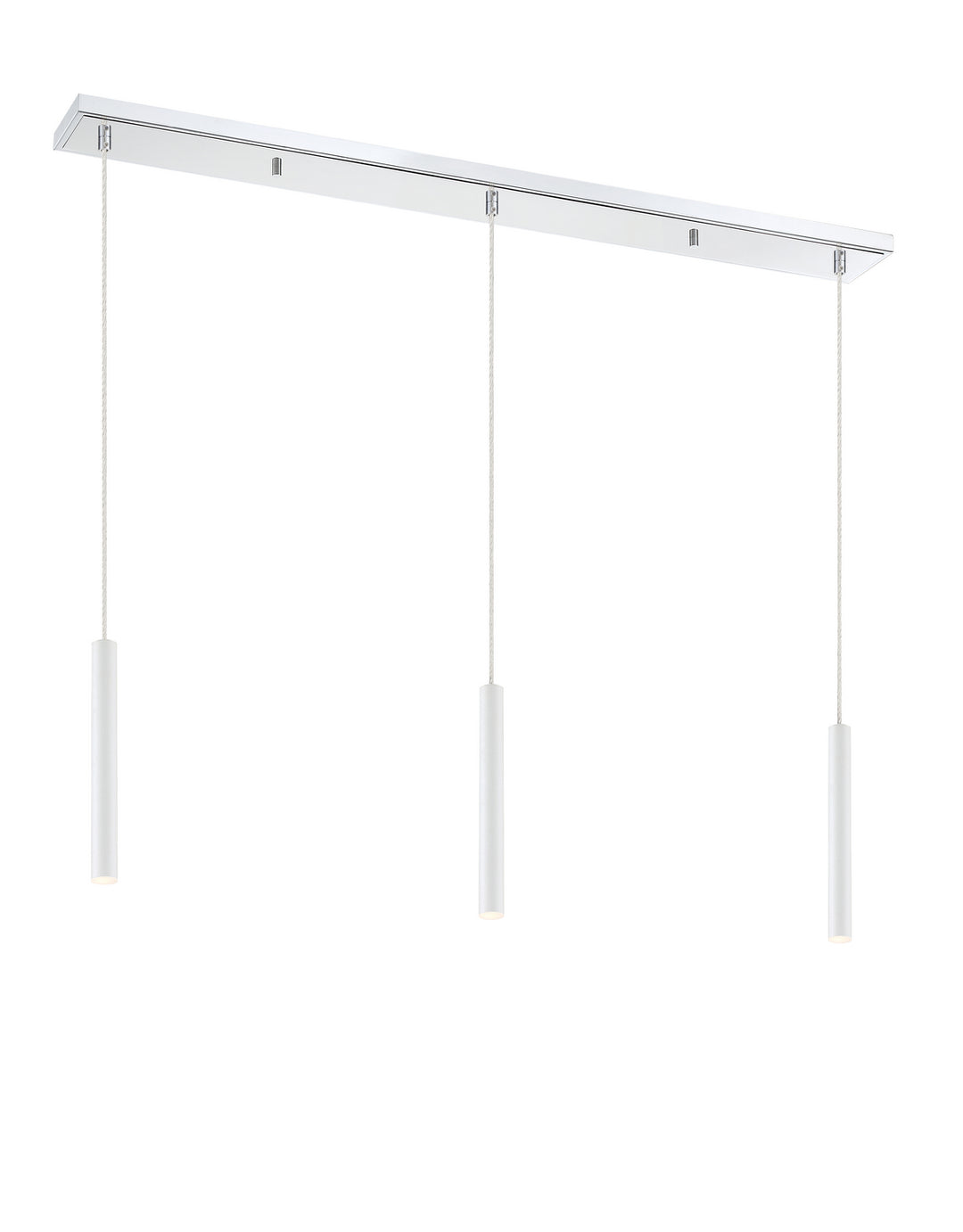 Z-Lite Canada - 917MP12-WH-LED-3LCH - LED Linear Chandelier - Forest - Chrome