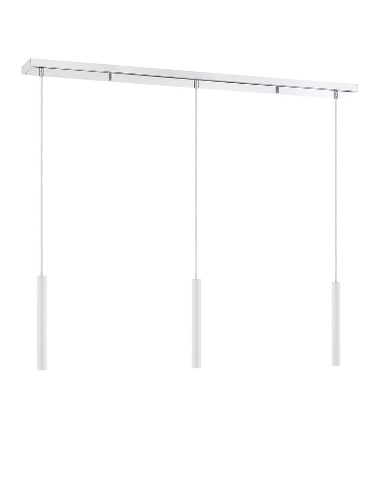 Z-Lite Canada - 917MP12-WH-LED-3LCH - LED Linear Chandelier - Forest - Chrome