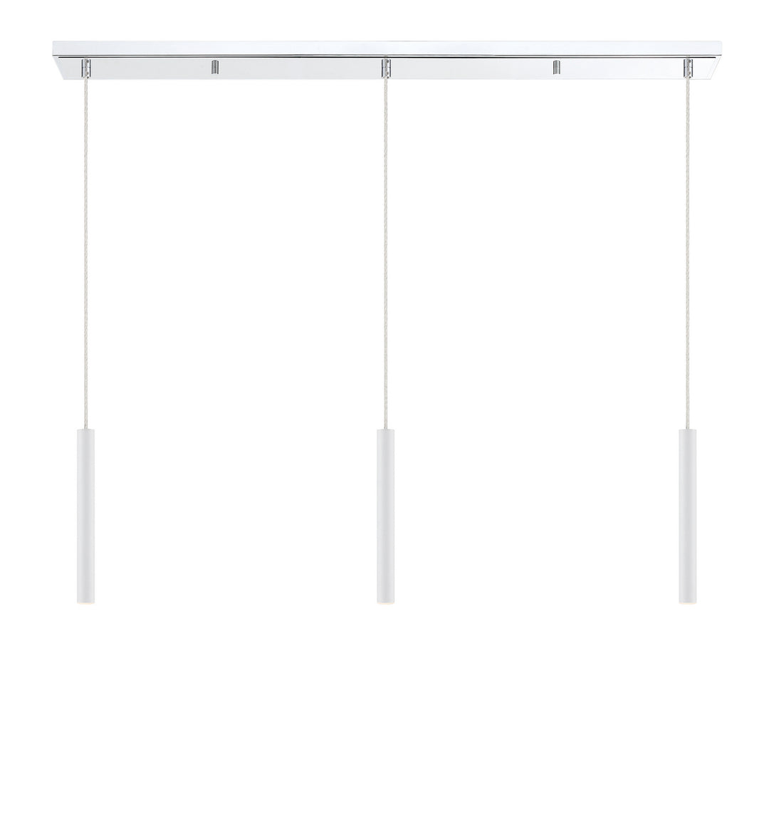 Z-Lite Canada - 917MP12-WH-LED-3LCH - LED Linear Chandelier - Forest - Chrome