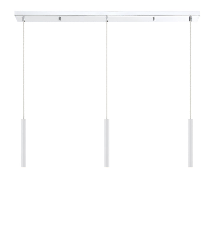Z-Lite Canada - 917MP12-WH-LED-3LCH - LED Linear Chandelier - Forest - Chrome