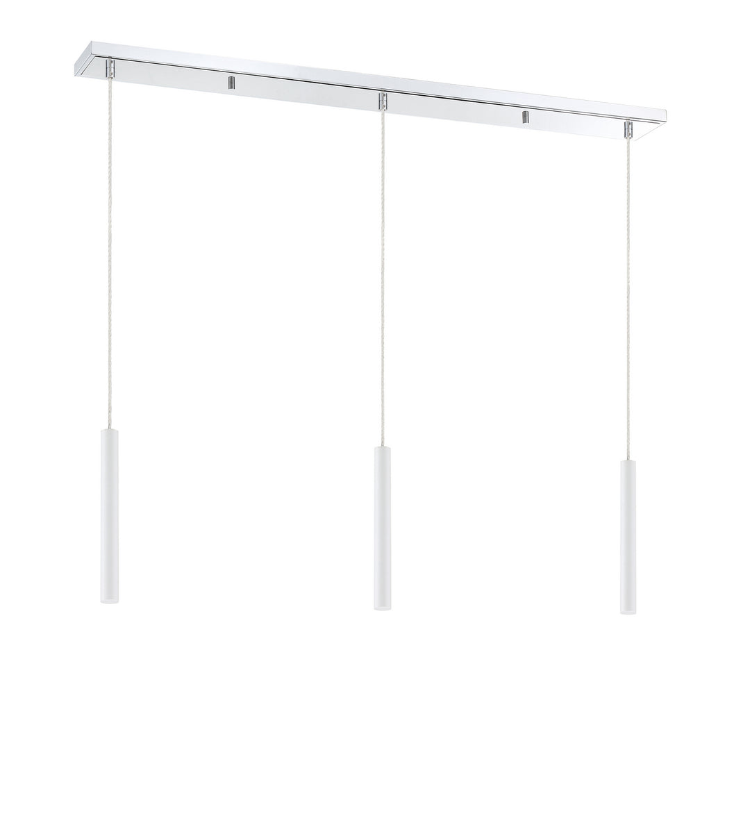Z-Lite Canada - 917MP12-WH-LED-3LCH - LED Linear Chandelier - Forest - Chrome