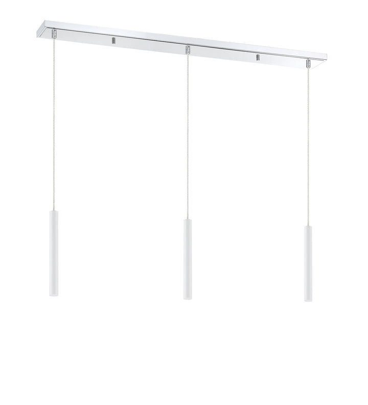 Z-Lite Canada - 917MP12-WH-LED-3LCH - LED Linear Chandelier - Forest - Chrome