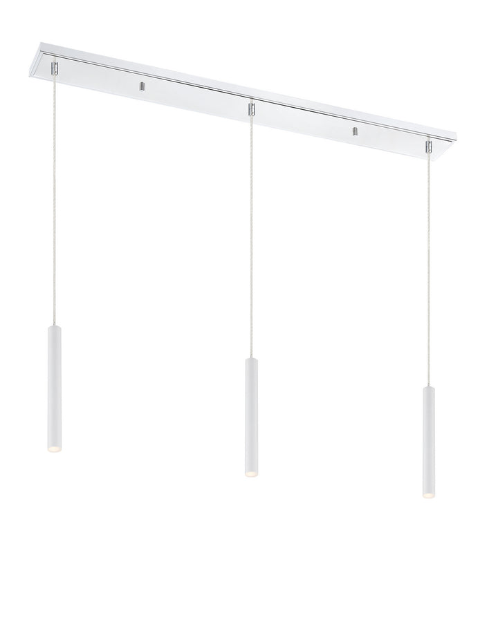 Z-Lite Canada - 917MP12-WH-LED-3LCH - LED Linear Chandelier - Forest - Chrome
