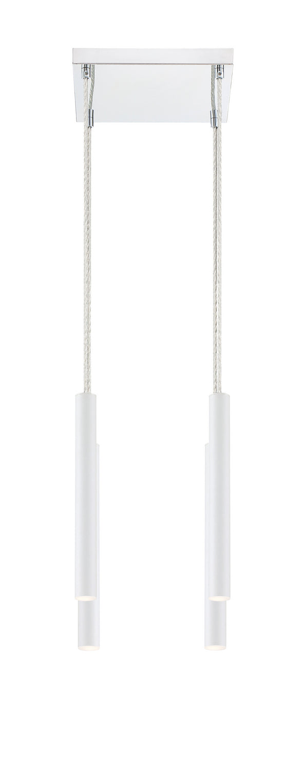 Z-Lite Canada - 917MP12-WH-LED-4SCH - LED Chandelier - Forest - Chrome
