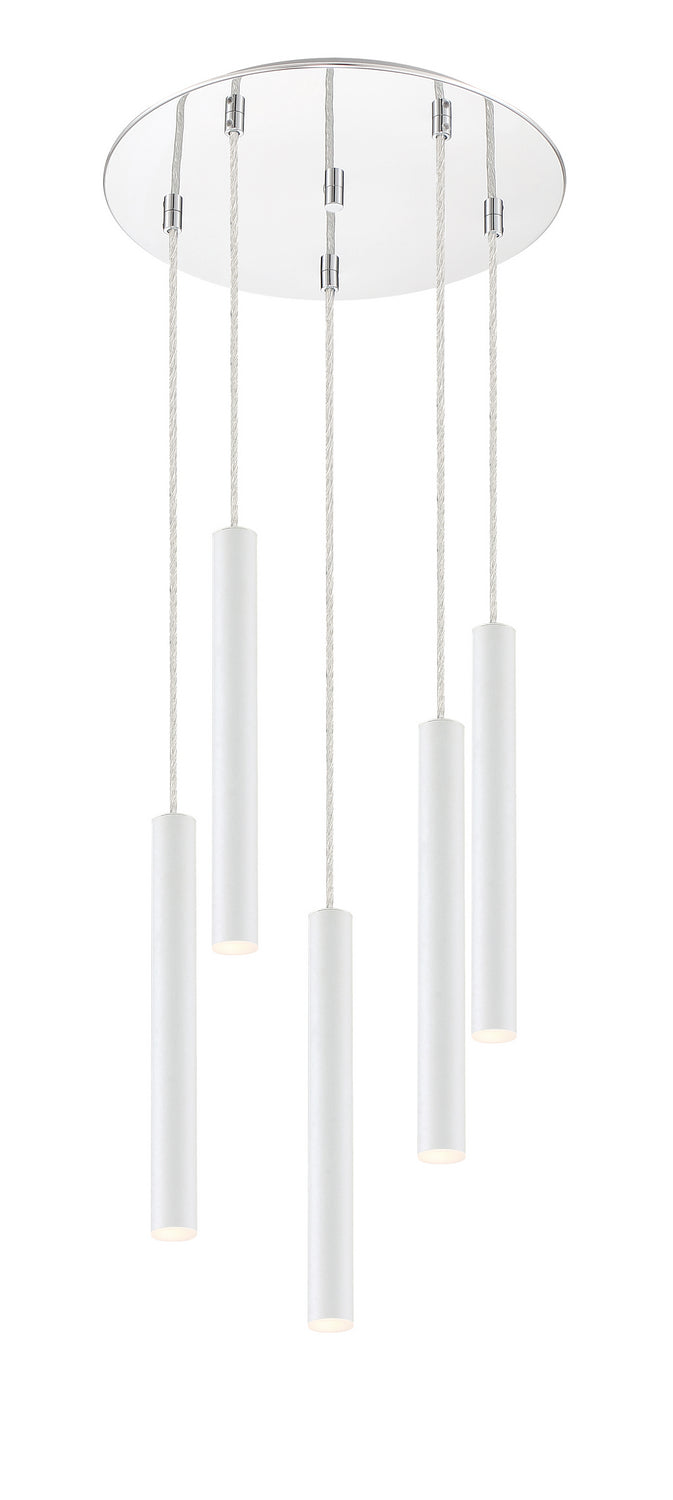 Z-Lite Canada - 917MP12-WH-LED-5RCH - LED Chandelier - Forest - Chrome