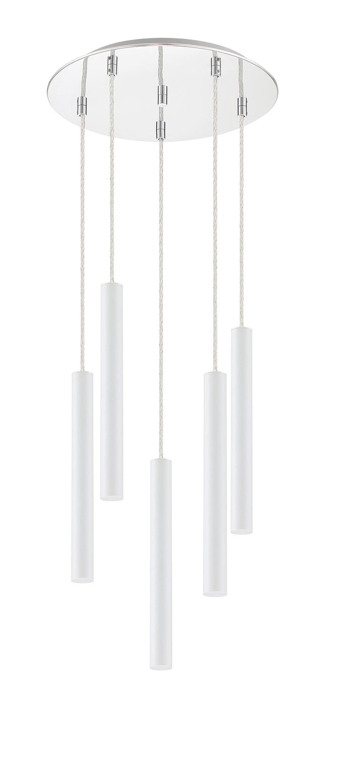 Z-Lite Canada - 917MP12-WH-LED-5RCH - LED Chandelier - Forest - Chrome