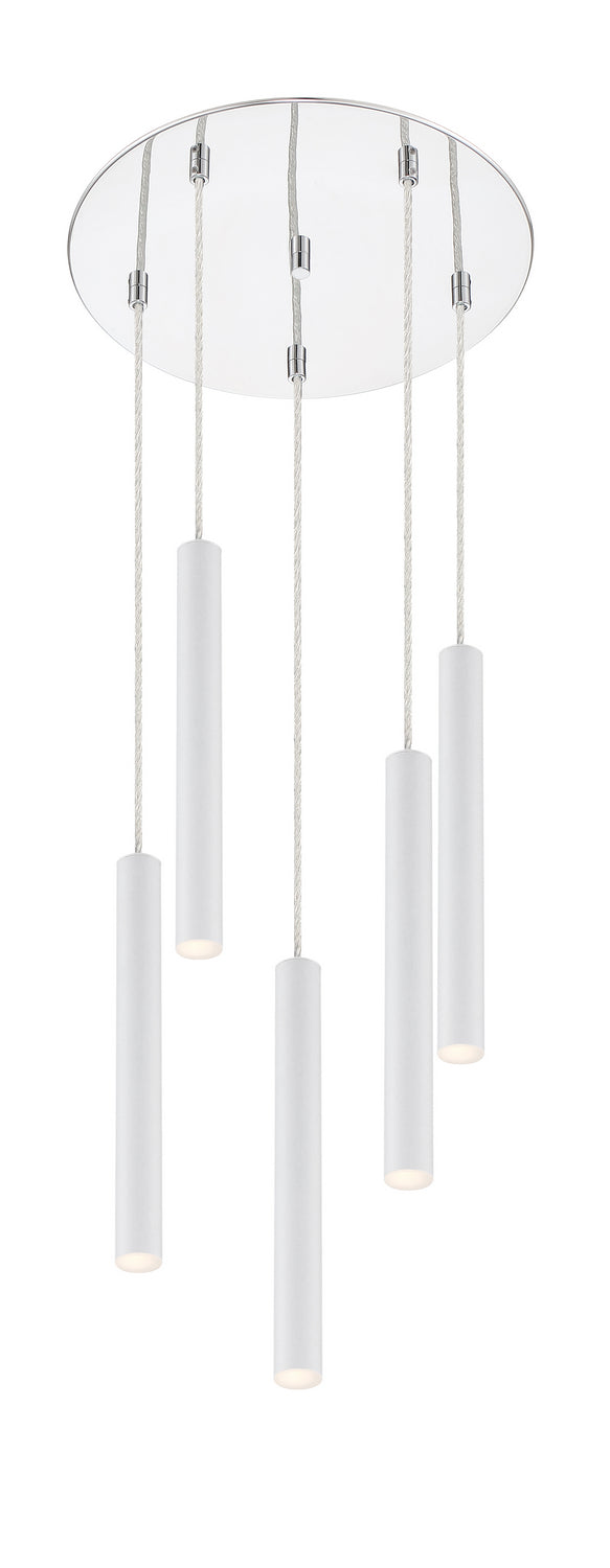 Z-Lite Canada - 917MP12-WH-LED-5RCH - LED Chandelier - Forest - Chrome