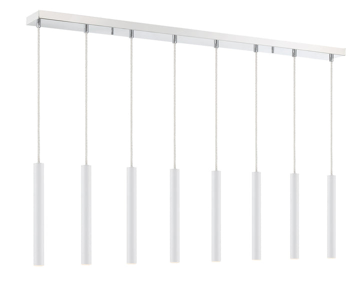 Z-Lite Canada - 917MP12-WH-LED-8LCH - LED Linear Chandelier - Forest - Chrome