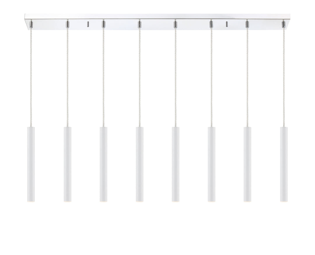 Z-Lite Canada - 917MP12-WH-LED-8LCH - LED Linear Chandelier - Forest - Chrome