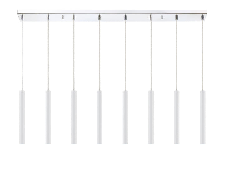 Z-Lite Canada - 917MP12-WH-LED-8LCH - LED Linear Chandelier - Forest - Chrome