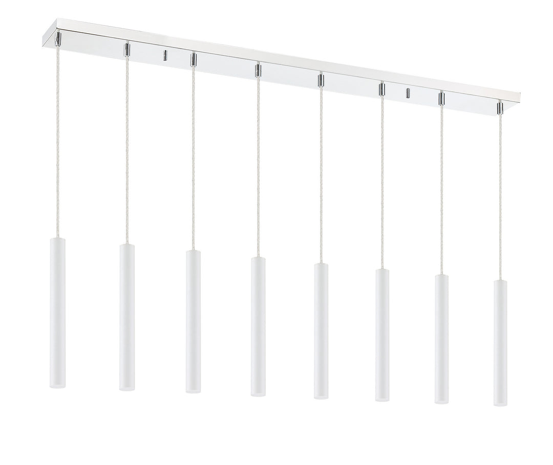 Z-Lite Canada - 917MP12-WH-LED-8LCH - LED Linear Chandelier - Forest - Chrome
