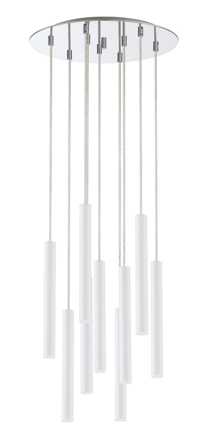 Z-Lite Canada - 917MP12-WH-LED-9RCH - LED Chandelier - Forest - Chrome