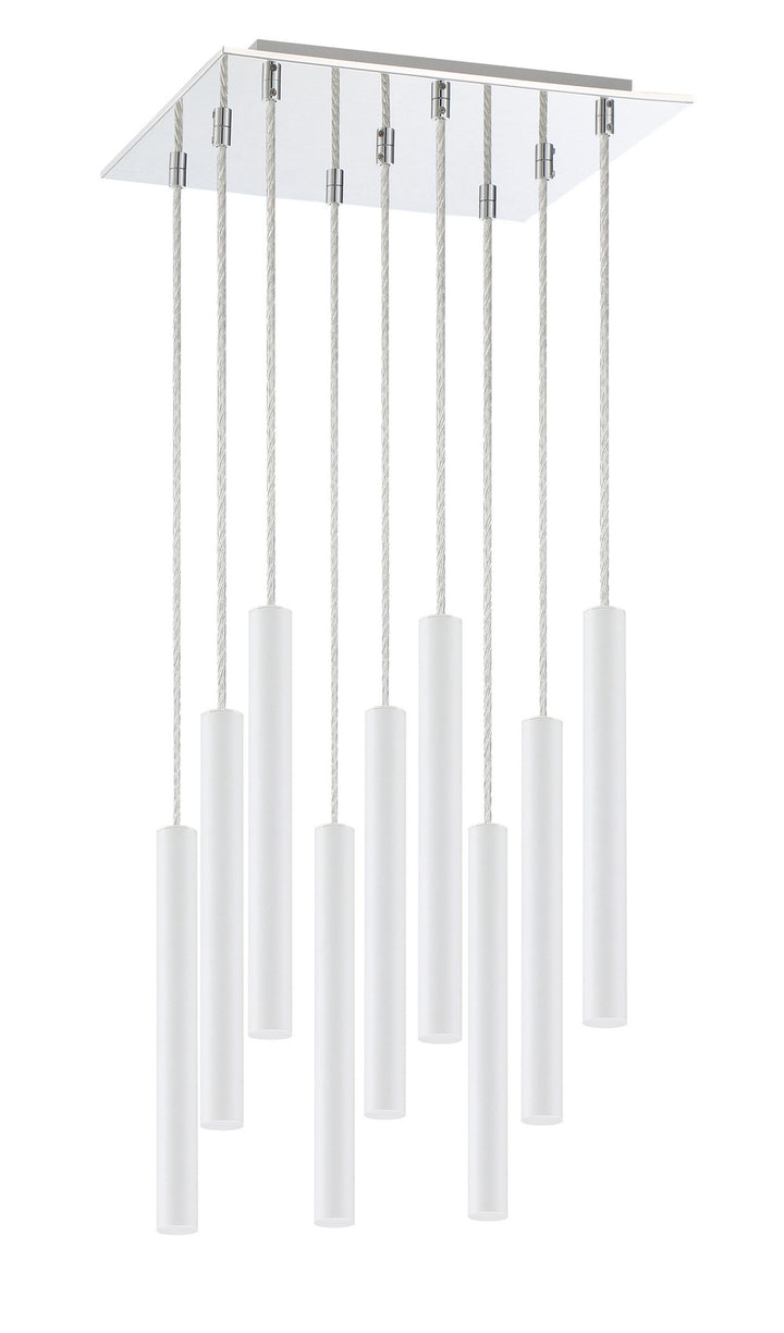 Z-Lite Canada - 917MP12-WH-LED-9SCH - LED Chandelier - Forest - Chrome