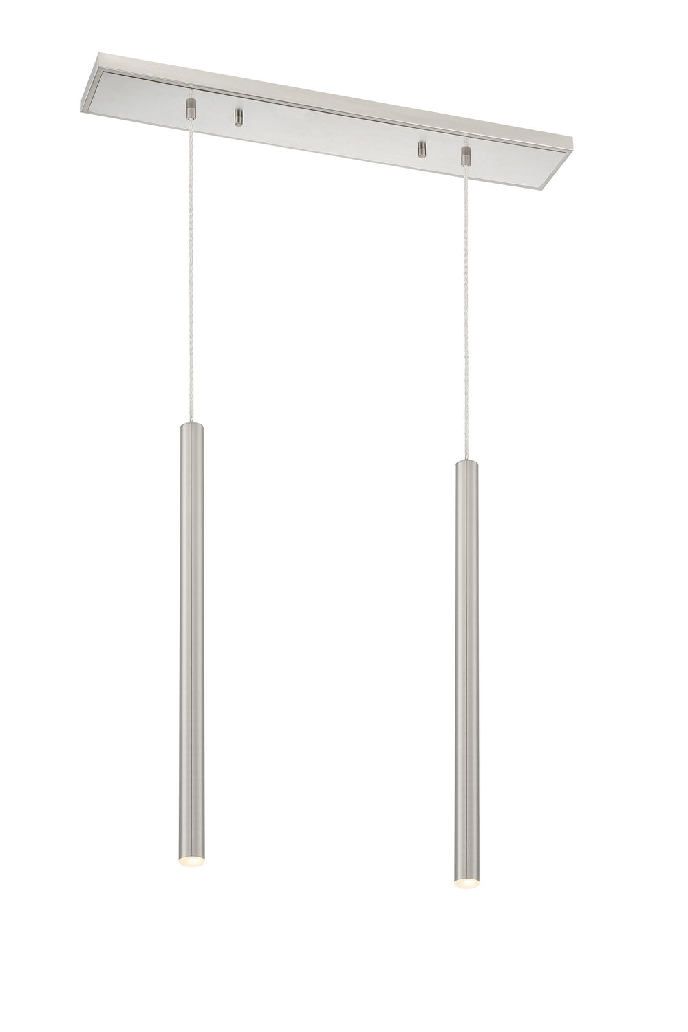 Forest LED Linear Chandelier in Brushed Nickel - available from The Lighting Shoppe, trusted by Canadian homeowners