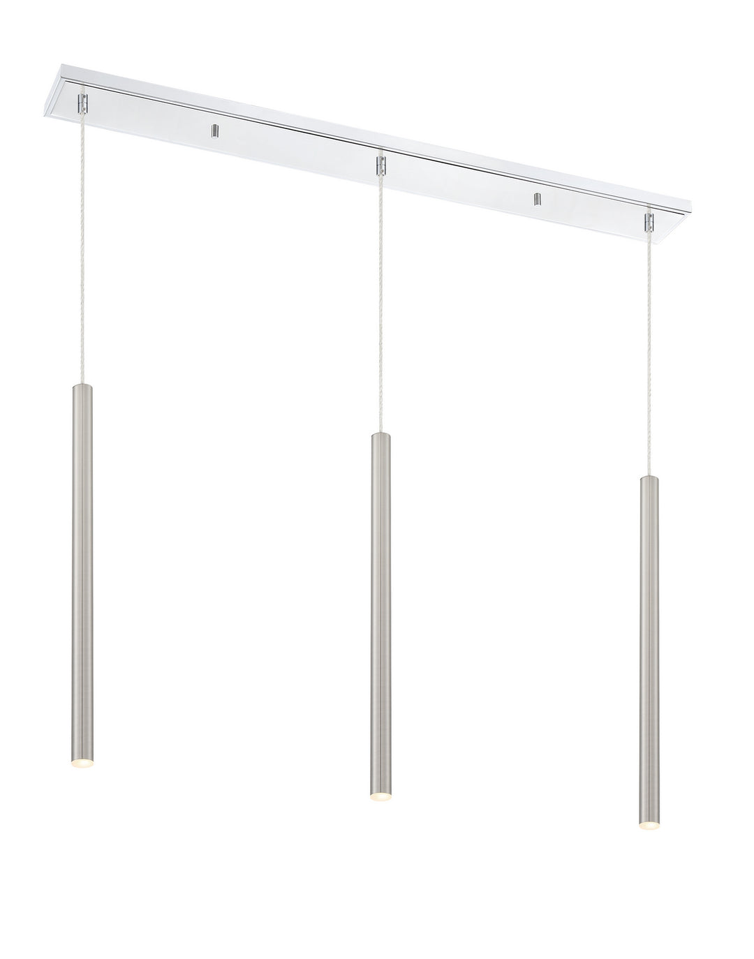 Forest LED Linear Chandelier in Chrome - available from The Lighting Shoppe, trusted by Canadian homeowners